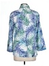 Cali And York Tropical Blue 3/4 Sleeve Blouse Size L - photo 2