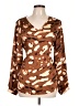 Joseph Ribkoff 100% Polyester Brown Long Sleeve Blouse Size 12 - photo 1