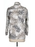Cali And York Animal Print Silver Long Sleeve Blouse Size L - photo 2