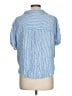 Universal Thread Stripes Blue Short Sleeve Blouse Size L - photo 2