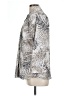 Cali And York Animal Print Silver Long Sleeve Blouse Size L - photo 5