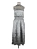 Kensie 100% Polyester Metallic Silver Casual Dress Size M - photo 1