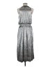 Kensie 100% Polyester Metallic Silver Casual Dress Size M - photo 2