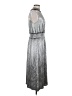 Kensie 100% Polyester Metallic Silver Casual Dress Size M - photo 4