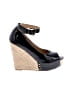 Chinese Laundry Black Wedges Size 8 1/2 - photo 1