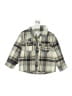 Unbranded 100% Polyester Plaid Tan Long Sleeve Button-Down Shirt Size S (kids) - photo 1