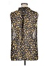 CAbi 100% Polyester Animal Print Yellow Sleeveless Blouse Size XL - photo 2