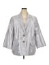 Midnight Velvet 100% Polyester Metallic Silver Blazer Size 2X - photo 1