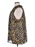 CAbi 100% Polyester Animal Print Yellow Sleeveless Blouse Size XL - photo 5