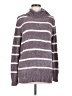 Unbranded Stripes Purple Turtleneck Sweater Size M - photo 1