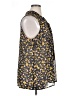 CAbi 100% Polyester Animal Print Yellow Sleeveless Blouse Size XL - photo 4