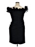 Xscape Black Cocktail Dress Size 16 (petite) - photo 2