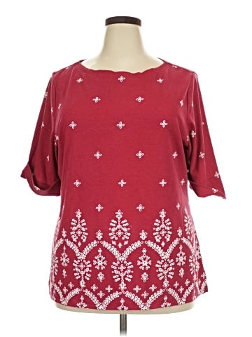 Karen Scott 3/4 Sleeve T-Shirt (view 1)