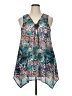 Assorted Brands Teal Sleeveless Blouse Size XL - photo 1