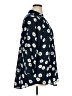 CAbi Floral Blue 3/4 Sleeve Blouse Size XL - photo 4