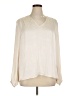 Banana Republic 100% Polyester Ivory Long Sleeve Blouse Size XL - photo 1