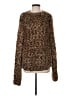 H&M 100% Polyester Tweed Brown Pullover Sweater Size S - photo 1