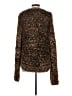 H&M 100% Polyester Tweed Brown Pullover Sweater Size S - photo 2
