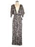 Red Carter 100% Polyester Animal Print Ivory Jumpsuit Size S - photo 1