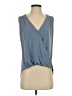 Veronica M. Blue Sleeveless Blouse Size XS - photo 1