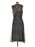Calvin Klein Polka Dots Black Cocktail Dress Size 12 - photo 2