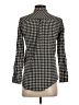 MNG Houndstooth Black Long Sleeve Blouse Size 2 - photo 2