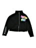 Justice Graphic Black Track Jacket Size 10 - photo 1