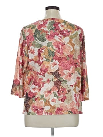 Alfred Dunner 3/4 Sleeve T-Shirt (view 2)
