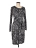 Spense Animal Print Gray Casual Dress Size M - photo 1