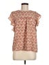 Monteau Red Short Sleeve Blouse Size M - photo 1