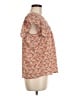 Monteau Red Short Sleeve Blouse Size M - photo 4