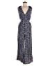 Elevenses 100% Rayon Paisley Blue Jumpsuit Size 6 - photo 1
