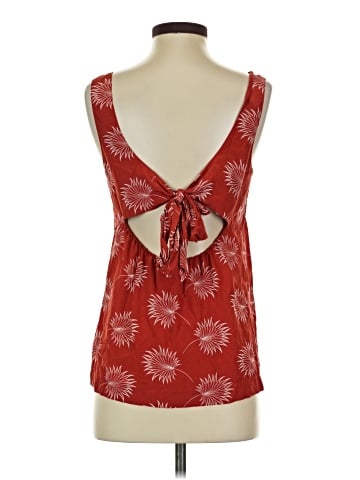Madewell Silk Lookout Bow-Back Top in Palmflower (view 2)