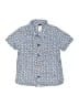 Tea 100% Cotton Paisley Blue Short Sleeve Button-Down Shirt Size 4 - photo 1
