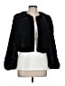 Joseph A. 100% Polyester Black Faux Fur Jacket Size L - photo 1