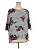 Bobbie Brooks Floral Gray Pullover Sweater Size 2X - photo 1