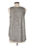 Deletta Silver Sleeveless T-Shirt Size M - photo 2