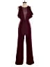 BCBGMAXAZRIA 100% Polyester Solid Burgundy Jumpsuit Size XS - photo 1