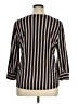 Adrianna Papell Stripes Black 3/4 Sleeve Blouse Size XL - photo 2