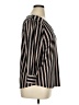 Adrianna Papell Stripes Black 3/4 Sleeve Blouse Size XL - photo 4