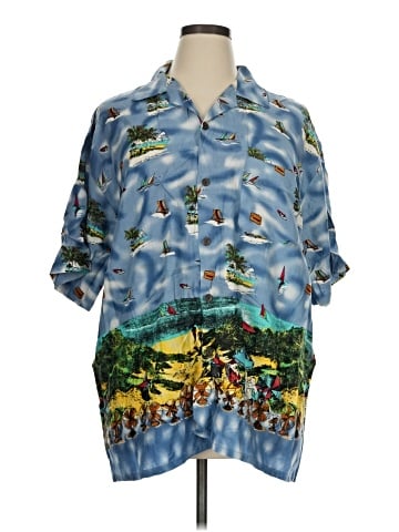 Assorted Brands Short Sleeve Button-Down Shirt (view 1)