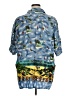 Assorted Brands 100% Rayon Tropical Blue Short Sleeve Button-Down Shirt Size XL - photo 2