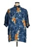 Assorted Brands Tropical Blue Short Sleeve Button-Down Shirt Size XL - photo 1