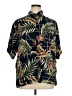 Puritan Tropical Black Short Sleeve Button-Down Shirt Size XL - photo 1