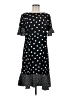 Talbots 100% Polyester Polka Dots Black Casual Dress Size 6 - photo 1