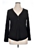 Athleta Black Long Sleeve Henley Size XL - photo 1