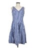 Nine West Checkered-gingham Blue Casual Dress Size 6 - photo 1