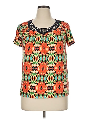 Jones New York Sport Short Sleeve Blouse (view 1)
