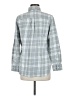 Old Navy 100% Cotton Plaid Gray Long Sleeve Button-Down Shirt Size M - photo 2