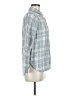 Old Navy 100% Cotton Plaid Gray Long Sleeve Button-Down Shirt Size M - photo 4